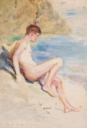 Den badende, 1910