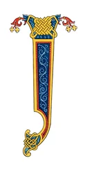 Opprinnelig bokstav I, 900-tallet, 1843.