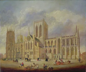 York Minster fra sør (olje på lerret)