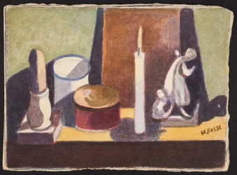 Cancel-opplyst peishylle, ca. 1930