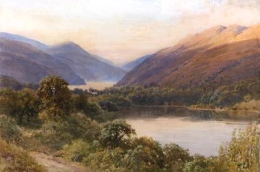 Blue Lake, Lake County, California (akvarell)