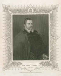 Portrett av Sir Thomas Bodley (1545-1613) (gravering)