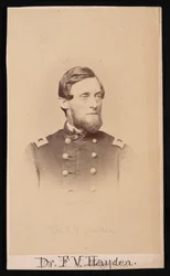 Portrett av Ferdinand Vandeveer Hayden 1829-1887, ca 1860-tallet.