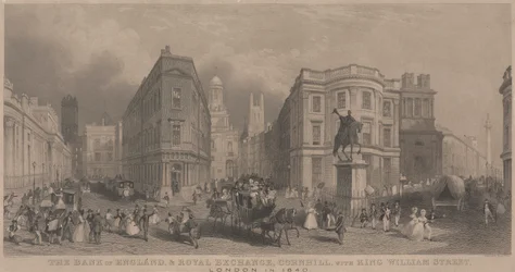 Bank of England og Royal Exchange, Cornhill