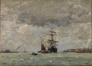 Inngang til havnen, 1890.