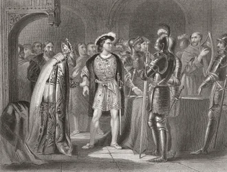 Lord Thomas Fitzgerald som ga avkall på sin troskap til Henry VIII i 1534, fra 