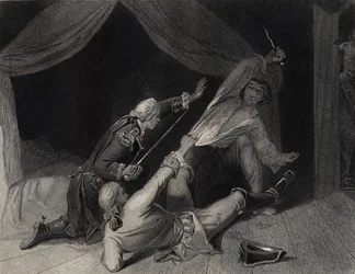 The Capture of Lord Edward Fitzgerald for High Treason, gravert av J.Rogers