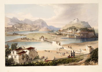San Sebastián, fra «Skisser av landskap i Spanias baskiske provinser, med et utvalg av nasjonal musikk», utgitt 1838