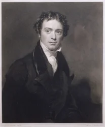 Portrett av Michael Faraday (1791-1867) gravert av Samuel Cousins (1801-87) 1830