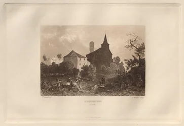 Det pittoreske og romantiske Rheinland: Kronenburg Eiffel, 1928.