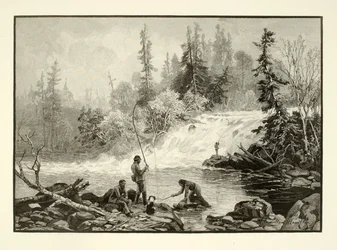 Et ørretbasseng på Nepignon
