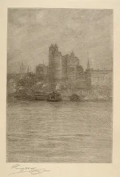 Nedre New York i tåke