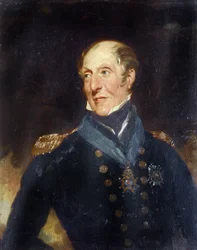 Portrett av kontreadmiral Sir Charles Cunningham (1755–1834). Olje på tre