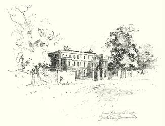 Samuel Richardsons hus, North End, Hammersmith (litho)