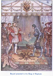 Bayard presentert for kongen av England (Henry VIII), 1938