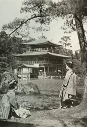 Kinkakuji The Golden Pavilion, 1910.