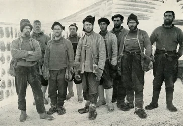 Depôt Laying og Western Parties on their Return to Cape Evans, 13. april 1911, 1913.