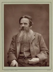 Portrett av maleren William Holman Hunt 1827-1910, ca 1885.