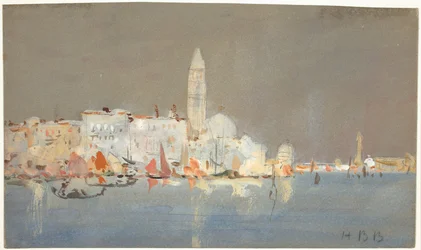Venetiansk Capriccio med en Campanile