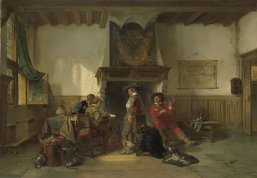 Soldater i et vaktrom