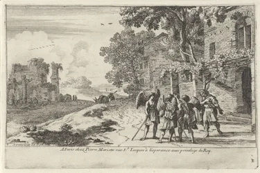 Abraham tar imot de tre englene Det gamle testamente skildringer (serietittel)
