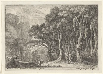 Satyr samler frukt Landskap med satyrer (serietittel)