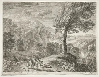 Det store treet og kaskaden, ca. 1652-1654.