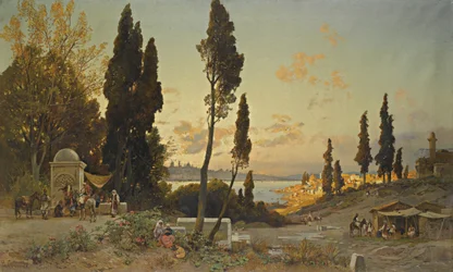 Utsikt over Bosporos, Konstantinopel