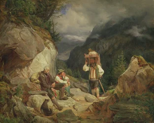 Hvil på fjellet, 1848