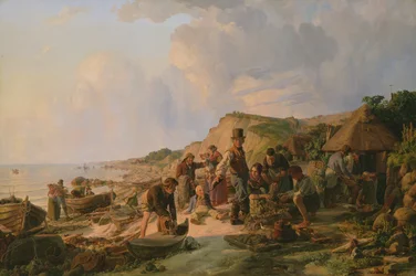 Fiskerens hjemkomst ved Probsteier, 1837