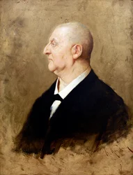 Portrett av Anton Bruckner (1824-1896) av Hermann von Kaulbach (1846-1909)