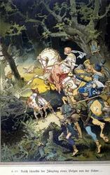 Illustrasjon av Vogel for en fortelling av brødrene Jacob (1785-1863) og Wilhelm (1786-1859) Grimm