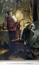 Illustrasjon av Vogel for en fortelling av brødrene Jacob (1785-1863) og Wilhelm (1786-1859) Grimm