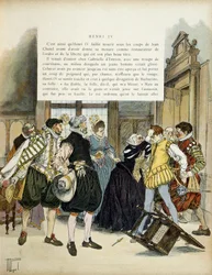 Jean Châtels (1575-1594) attentat 27. desember 1594, da han trengte inn i Gabrielle d
