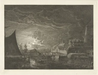 Utsikt over Marepoort i Leiden