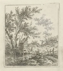 Landskap med vedsamler