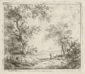 Landskap med tegner og turgåer Seks landskap (serietittel)