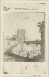 Bybilde italiensk landskap