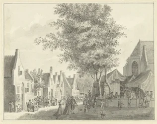 Marked i landsbyen Valkenburg
