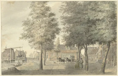 Plassen i landsbyen Zuilen