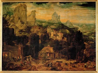 Kobbergruve (olje på tre)