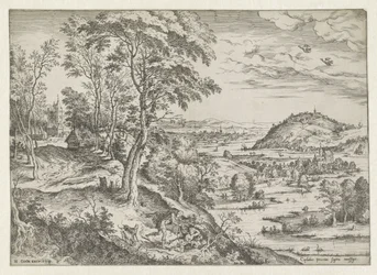 Cephalus og Procris Landskap med bibelske og mytologiske scener (serietittel)