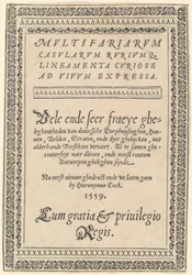 Tittelside for "Multifaria Casularum"
