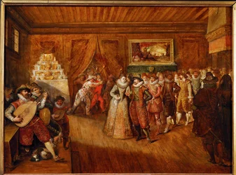 Bryllupsdansen (olje på eik)