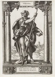 Saint Philip S. Philippvs (tittel på objekt) Kristus og de tolv apostler og St. Paulus (serietittel)