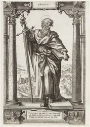 Den hellige Paulus av Tarsus S. Pavlvs (tittel på objekt) Kristus og de tolv apostler og St. Paulus (serietittel)