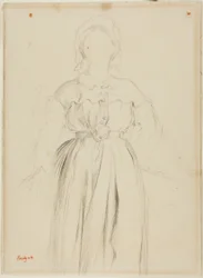 Studie for et portrett av Marguérite de Gas