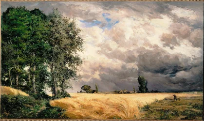 Nærmende tordenvær (maleri på lerret)