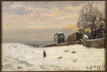 Snø på Montmartre