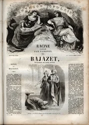 Bajazet tragedie en cinq actes de Jean Racine engraving in “” Oeuvres de Jean Racine”” illustrated by Pauquet and notice by Emile de La Bedolliere - 1851
